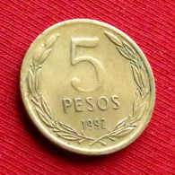 Chile 5 Peso 1992 Chili  W ºº - Chile