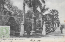 PORTUGAL-Lisboa -Jardim De S. Pedro D'Alcantara. Edição Tabacaria Inglesa -Lisboa (Postal Escrito 18-2-1907) - Lisboa