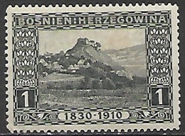 BOSNIA EZERGOVINA  1910  80°GENETLIACO DELL'IMPERATORE D'AUSTRIA  UNIF. 45  MLH VF - Bosnien-Herzegowina