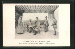 AK Milan, Exposition 1906, Stand Décoratif De La Maison The Sport, Tailleurs Sportifs  - Tentoonstellingen