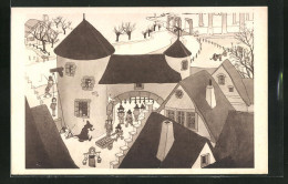 AK Chicago, World`s Fair 1933, A Century Of Progress, Picturesque Belgium, The Sing-Sing Prison In The Old City  - Ausstellungen