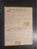 49 - DOUE La FONTAINE - Etude De Me DOUSSAIN, Notaire, Château De MAUREPART à BRIGNE En 1906 - Doue La Fontaine