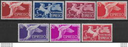 1945-52 Italia Espressi 7v. Bc MNH Sassone N. 25/31 - Autres & Non Classés