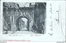 Bg497 Cartolina Fano Arco D'augusto Inizio 900 Provincia Di Pesaro - Pesaro