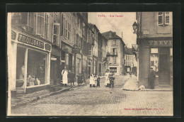 CPA Toul, Rue Carnot, Vue De La Rue  - Toul