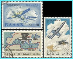 GREECE- GRECE - HELLAS 1968: " Hellenic Royal Air Force" Compl. Set Used - Gebraucht
