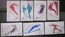 ROMANIA ~ 1961 ~ S.G. NUMBERS 2820 - 2825 ~ WINTER SPORTS ~ VFU #03546 - Gebruikt