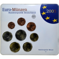 République Fédérale Allemande, Set 1 Ct. - 2 Euro, FDC, Coin Card, 2005 - Allemagne