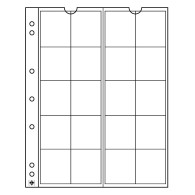 Leuchtturm Münzhüllen NUMIS, 20 Fächer Bis 34 Mm Ø (5er Pack) 338571 Neu - Materiale