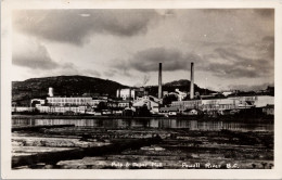Powell River BC Pulp And Paper Mill British Columbia C1945 Westview BC Split Ring Cancel RPPC Postcard Z2 - Other & Unclassified