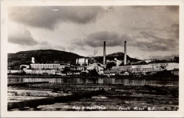 Powell River BC Pulp And Paper Mill British Columbia C1945 Westview BC Split Ring Cancel RPPC Postcard Z2 - Altri & Non Classificati