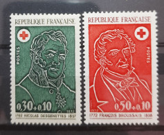 France Yvert 1735-1736** Année 1972 MNH.Paire Croix Rouge. - Ongebruikt