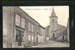 CPA Colombey-les-Belles, L`Eglise Et Epicerie  - Colombey Les Belles