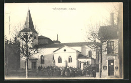 CPA Tantonville, Personnes Devant L`Eglise  - Other & Unclassified