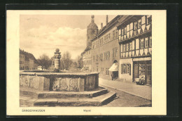 AK Sangerhausen, Markt Mit Brunnen  - Sangerhausen