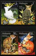 Malaysia 2002 MiNr. 1150 - 1157 PETS Birds Cats 4v MNH** 5,00 € - Malesia (1964-...)