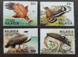 Malaysia 1996 MiNr. 597 - 601 Eagles & Birds Of Prey 4v   MNH** 4.50 € - Arends & Roofvogels