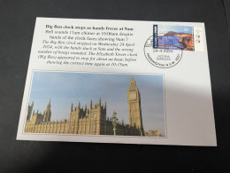 27-4-2024 (3 Z 12) UK - Big Ben Clock Stops As Hand Freeze At 9am (24-4-2024) - Other & Unclassified