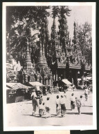 Fotografie Ansicht Rangun, Bedeutende Tempelanlage 1942  - Places