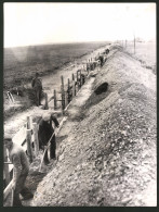 Fotografie Dainko, Ansicht Wien-Rannersdorf, Baustelle Des Liesingtal-Sammelkanal 1938  - Orte