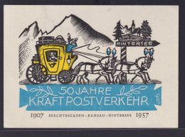 Ansichtskarte Berchtesgaden 50 Jahre Kraftpostverkehr Berchdesgaden Ramsau - Storia Postale