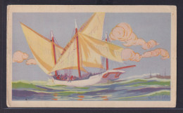 Ansichtskarte Künstlerkarte Sign. Julien Telk Handgemalt Segelschiff Auf See - Zonder Classificatie