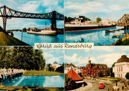 73941242 Rendsburg Hochbruecke Ueber Dem Nord-Ostsee-Kanal Dampfer Stadttheater - Rendsburg