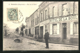 CPA Montsurs, Rue De La Gare  - Other & Unclassified