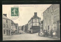 CPA Ambrières, Rue De Mayenne Et De La Chaussée  - Mayenne