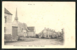 CPA Aron, Place De L`Eglise  - Andere & Zonder Classificatie