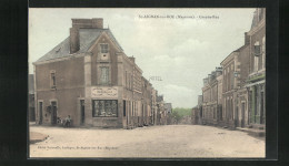 CPA St-Aignan-sur-Roe, Grande Rue, Hotel  - Autres & Non Classés