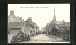 CPA Cuillé, Entree Route De Gennes Sur Seiche  - Other & Unclassified