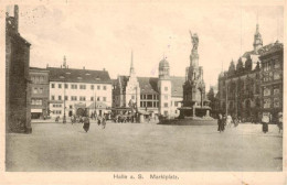 73899822 Halle  Saale Marktplatz Brunnen  - Halle (Saale)