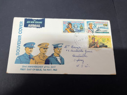 27-4-2024 (3 Z 14) FDC - New Zealand - Posted To Australia 1968 - V.E Day 25th Anniversary - FDC