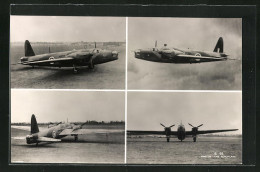 AK Bomber Der Royal Air Force, Ansicht Im Flug Und Auf Der Startpiste  - 1939-1945: 2. Weltkrieg