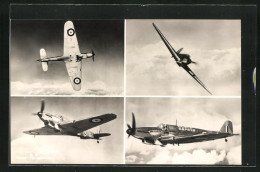 AK Jagdflugzeug Der RAF Typ Fairey Fulman, Verschiedene Ansichten  - 1939-1945: 2ème Guerre