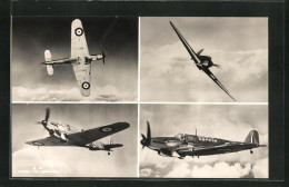 AK Verschiedene Ansichten Eines Jagdflugzeuges  - 1939-1945: 2a Guerra