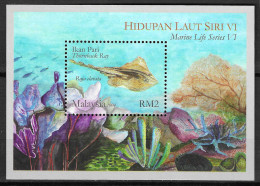 Malaysia 2004 MiNr. (Block 90) MARINE LIFE # VI Fishes Thornback Ray (Raja Clavata) S\SH MNH** 2.50 € - Maritiem Leven