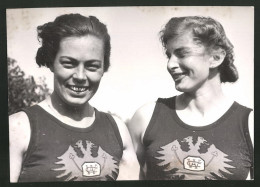 Fotografie Ansicht Wien, Gaumeisterinnen Im Laufen Auf Dem WAC-Platz, Schmid Und Leschetitzky  - Sporten