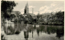 73820993 Altenburg  Thueringen Kleiner Teich Mit Roten Spitzen  - Altenburg