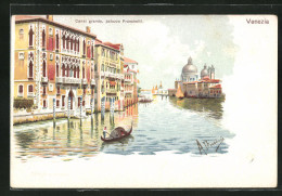 Cartolina Venezia, Canal Grande, Palazzo Franchetti  - Venezia (Venice)