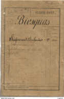 AS / Ancien LIVRET MILITAIRE CLASSE 1895 BIESQUAS INFANTERIE MONTAUBAN - Historische Documenten