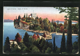 Cartolina Isola Di Garda, Ortsansicht Mit Palazoo  - Andere & Zonder Classificatie