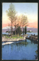 Cartolina Isola Di Garda, Idyll Am Seeufer  - Altri & Non Classificati