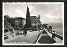 Cartolina Gardone Riviera, Uferpromenade  - Other & Unclassified