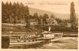 73820612 Bevern Holzminden Gasthaus Zur Brille An Der Weser Fahrgastschiff Bever - Altri & Non Classificati