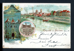 AK Neuss 1901 Obertor, Rathaus, Erftkanal (PK0132 - Altri & Non Classificati