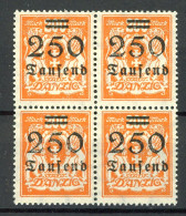 Danzig 4er Block 160 Postfrisch #HO804 - Mint