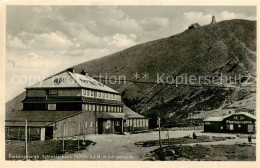 73820167 Riesengebirge_Krkonose_Karkonosze Schlesierhaus Mit Schneekoppe - Czech Republic