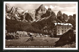 Cartolina San Martino Di Castrozza, Panorama Colla Cima Rosetta  - Autres & Non Classés